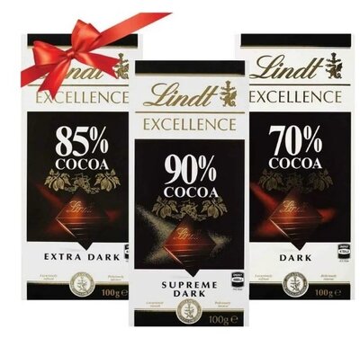 Швейцарский, черный шоколад Lindt Exсellence 70%, 78%, 85%, 90% какао Lindt Exсellence Шоколад Lind