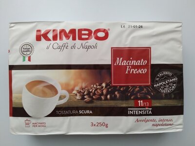 Кофе молотый Kimbo macinato fresco 3х250г Италия