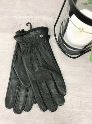 Перчатки.мужские зимние перчатки из натуральной кожи shust gloves сенсорные размер М