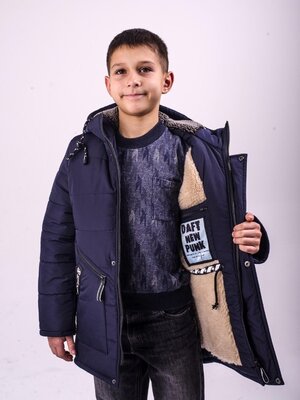 теплая зимняя куртка для мальчика на меху