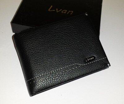 Мужской кошелёк на магнитах Lvan 309-9A из натуральной кожи