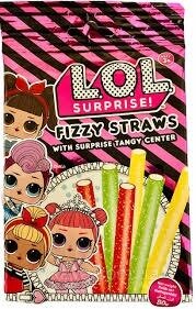 Турция.мармеладные фруктовые палочки- конфеты Fizzy Straws LOL surprise Вес 80 грамм.