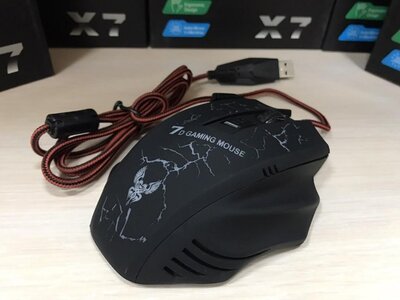 Игровая мышка X7 4800 dpi LED с подсветкой USB 2.0 GAMING MOUSE