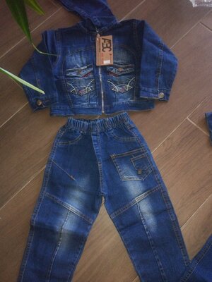Детский турецкий джинсовый костюм-Акция