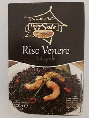 Рис черный Delizie dal Sole riso venere integrale 0.5 кг