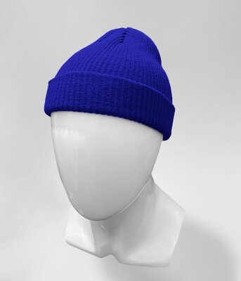 Укороченная шапка Светло-синяя 