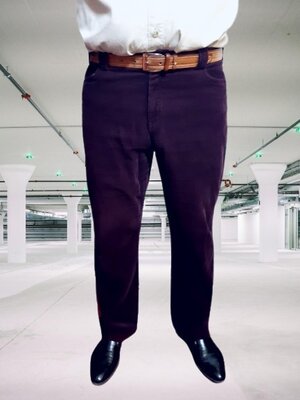 Микро вельветовые джинсы Dunnes Stores, прямые темно бордовые брюки из хлопка, пояс 94 см