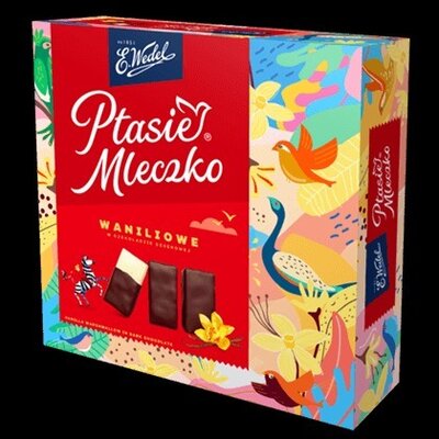 Шоколадные конфеты E.Wedel Ptasie Mleczko Waniliowe 380 г