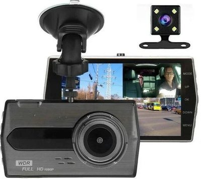 Автомобільний відеореєстратор Ukc Z27 Full HD 1080P 2 камери Автомобильный видеорегистратор