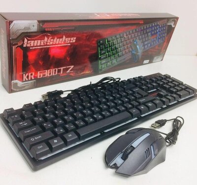 Клавиатура И Мышь С Динамичной Подсветкой KR-6300 TZ Комплект