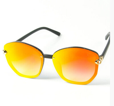 Очки женские солнцезащитные очки оранжево-голубые
