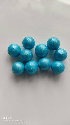 Шарики глянцевые, кульки, синие  Цена за 10 шт.  размер 1 см