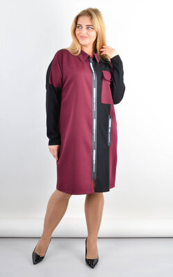 Жіноча сорочка на блискавці великих розмірів. Розміри 50-52, 54-56, 58-60, 62-64 Матеріал костюм