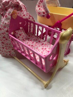Набор.кроватка люлька Simba коляска колясочка кукольная для куклы пупса Симба кукла пупс еви барби