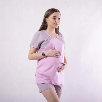 Костюм домашній для вагітних, футболка і шорти 1698