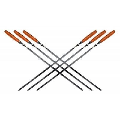 Шампур Time Eco набор BBQ-JR003W, шампура с деревянными ручками. Ассортимент