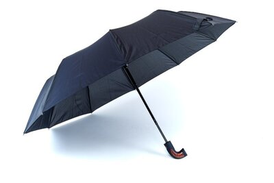 Зонт мужской Bellissimo полуавтомат черный