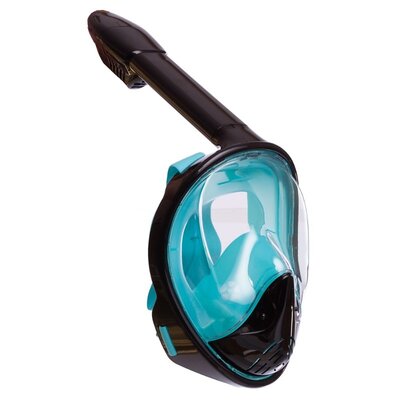Маска с дыханием через нос для снорклинга Snorkeling Set YSE силикон, размер S-M/L-XL
