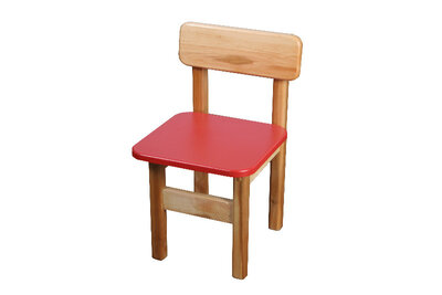 Продано: Детский стульчик деревянный Финекс 015 красный
