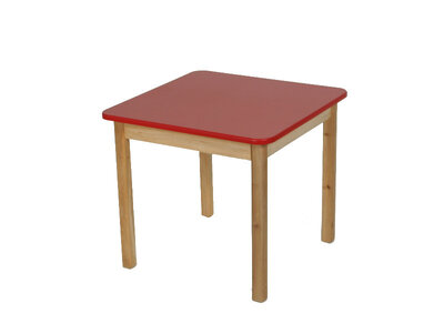 Стол деревянный Финекс 025 красный