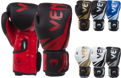 Перчатки боксерские на липучке Venum Challenger 0866 8-12 унций 7 цветов