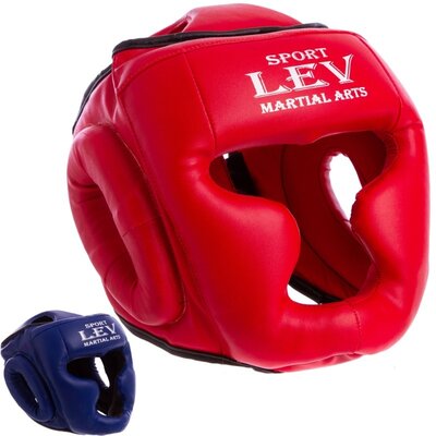 Шлем боксерский с полной защитой Lev 4294 шлем бокс размер M-L 2 цвета