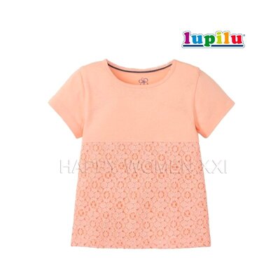 2-4 года футболка для девочки Lupilu нарядная блузка детская футболочка дитяча на дівчинку