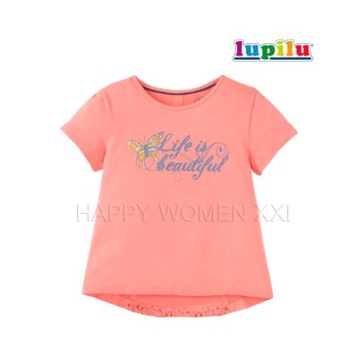 2-6 лет футболка для девочки Lupilu нарядная детская блузка дитяча на дівчинку оригинальная