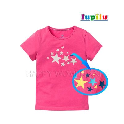 2-6 лет футболка для девочки Lupilu оригинальная светящаяся детская футболочка дитяча дівчинка