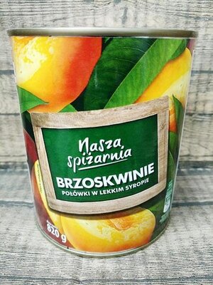 Персики консервированные в сиропе Nasza Spizarnia, 820g Польша