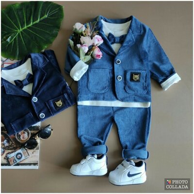 Нарядный костюм-тройка Baby Стильный костюм для мальчика