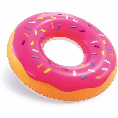 Надувной круг Розовый пончик, Intex 56256, 99 см