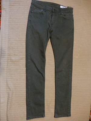 Классные фирменные джинсы цвета хаки Blue Ridge Голландия 31/34 р.