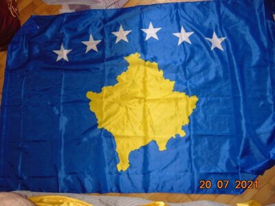 Фирменний флаг флаги банер спорт зб Косово .