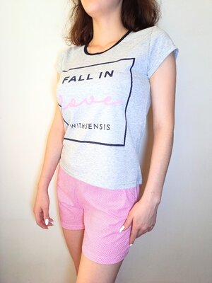 Продано: Летняя пижама женская хлопок, белье для дома футболка шорты