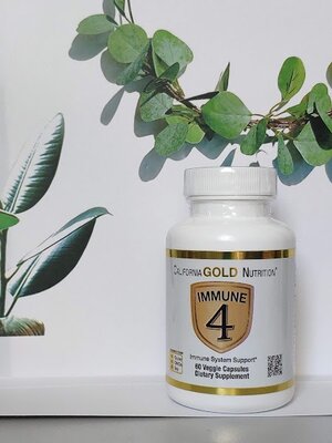 Комплекс для укрепления иммунитета california gold nutrition immune 4 с цинком и витамином с