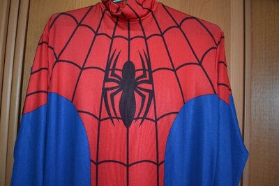 Мужской карнавальный костюм Человек паук, Спайдермен, костюм для аниматора