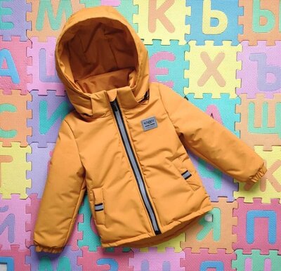 Демисезонная термо куртка - парка для мальчиков 1 - 8 лет, цвета разные