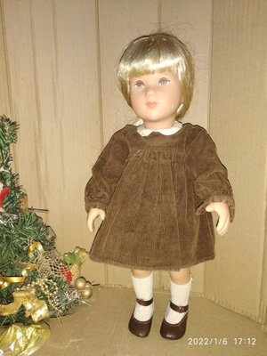 шикарная коллекционно-игровая кукла Sophi Kathe Kruse Германия оригинал клеймо 41 см