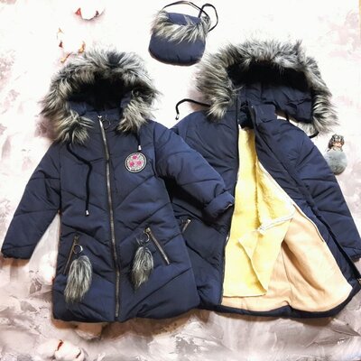 Безкоштовна Доставка Зимова куртка для дівчинки , зимове пальто для дівчинки