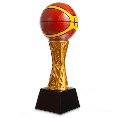 Награда спортивная Баскетбол статуэтка наградная баскетбольный мяч 1422-B16 8x8x27см