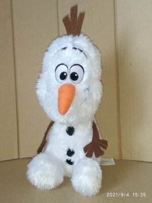 шикарная мягкая игрушка Снеговик Олаф Disney Nicotoy Simba Toys Бельгия оригинал 27 см сидя