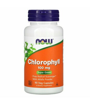 Продано: NOW Foods Хлорофилл 100 мг 90 растительных капсул