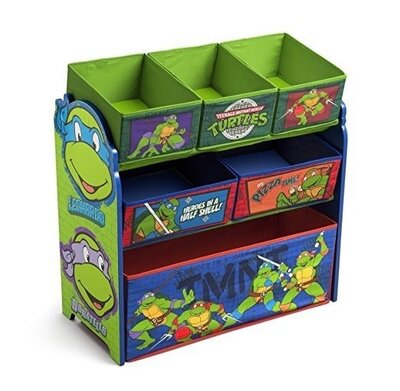 Delta органайзер для игрушек с ящиками ниндзя черепашки ninja turtles multi-bin toy organizer