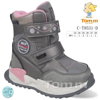 Теплые термо ботинки для девочки Том.м
