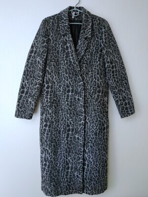 Пальто - пиджак удлинённый в тигровый принт