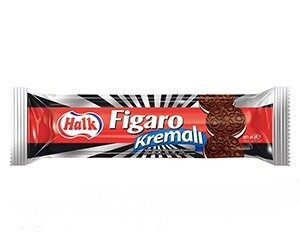 Продано: Печиво - сендвіч шоколадне Figaro з ванільним кремом Halk , 80 гр Турция