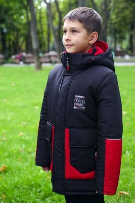Крутая теплая зимняя куртка на мальчика