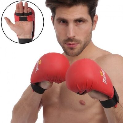 Боксерские перчатки-накладки на руки для единоборств р.S 36 Matsa от 9 до 18 лет