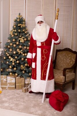 Продано: Новогодний костюм Деда Мороза цвет красный